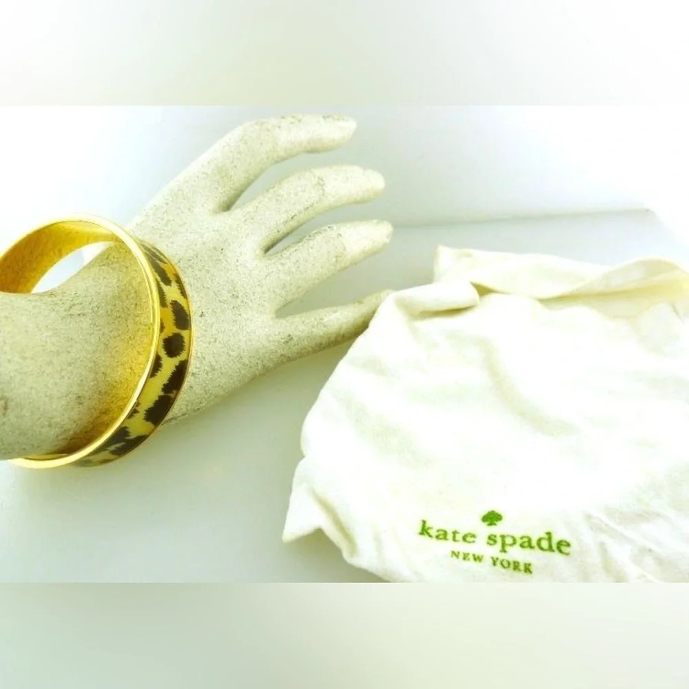KateSpade Leopard Print Bangle Bracelet 1109 - Picture 2 of 4